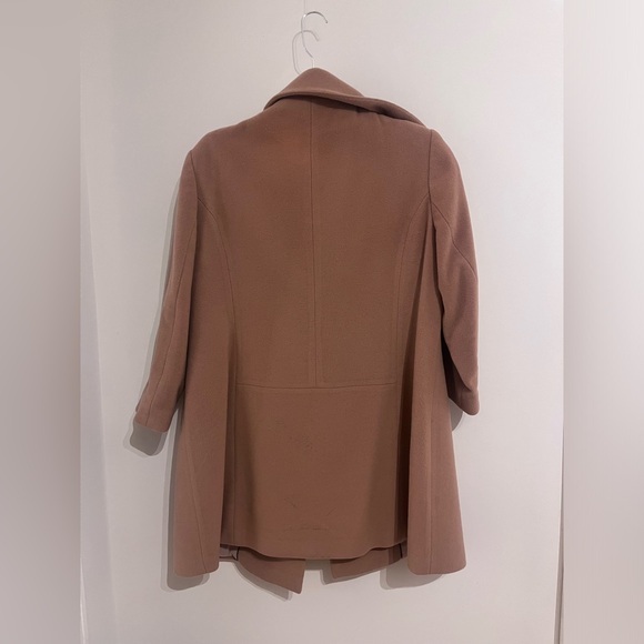 Mauve wool blend women’s coat - Picture 2 of 5